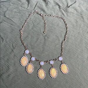 Elegant Gold Color and Yellow Necklace